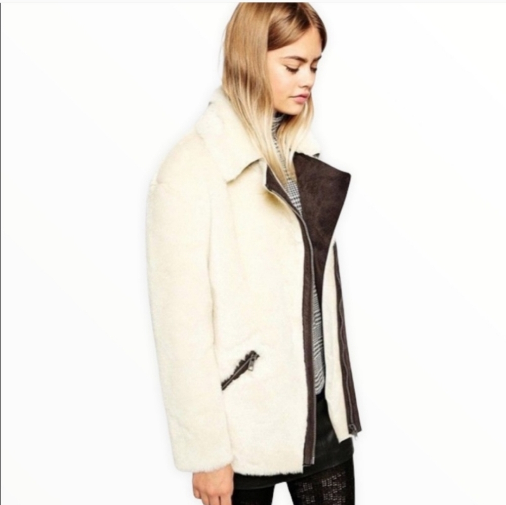 ASOS Fur Coat, size 4